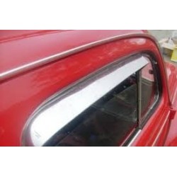 Calha de Chuva para Porta de Fusca em Inox modelo Lisa Par Calha de Chuva para Porta de Fusca em Inox modelo Lisa Par